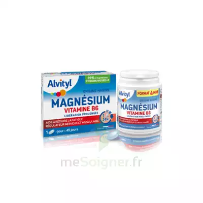 Alvityl Magnésium Vitamine B6 Libération Prolongée Comprimés Lp B/45 à Portets 